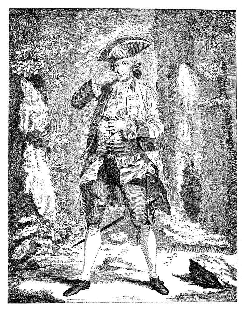 Sr. Woodward no personagem Mercutio, 1753 de Unbekannt