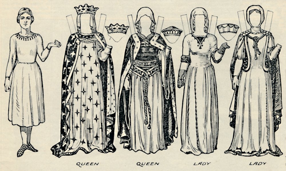 A Galeria de Trajes Britânicos: O que homens e mulheres usavam no tempo de Henry III, c1934 de Unbekannt