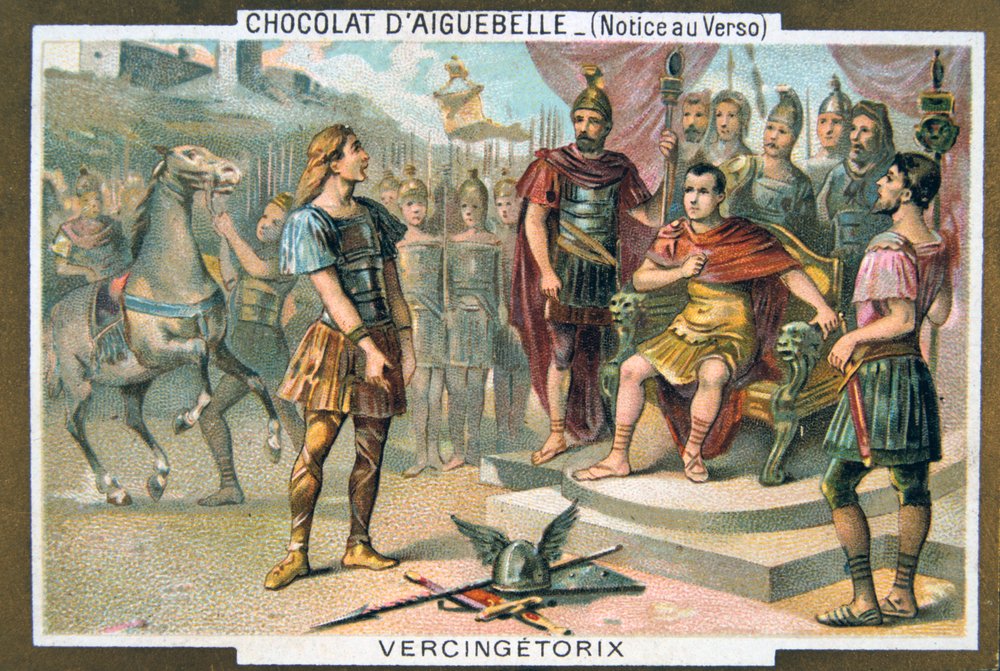 Vercingetorix se rende a Júlio César, c46 aC, século XIX de Unbekannt