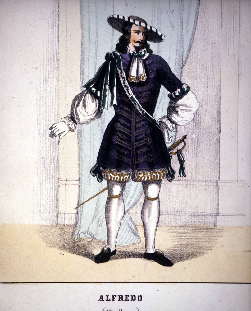 Personagem de Alfredo Germont em "La Traviata" de Giuseppe Verdi. de Unknown artist
