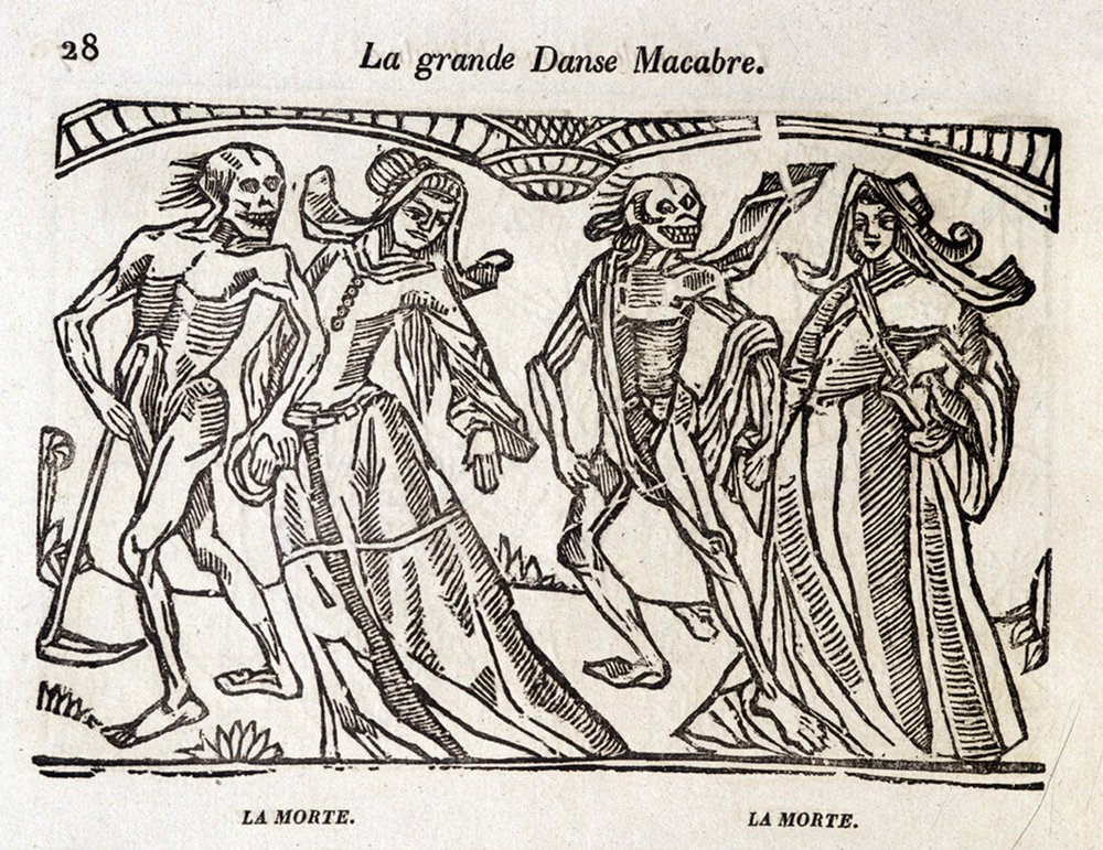 Dance macabre - engraving | Unknown artist