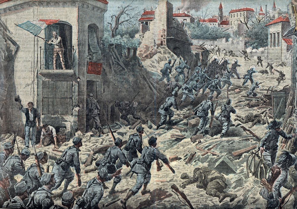 Primeira Guerra Mundial: a Batalha de Gorizia (Goritz) em 9 e 10 de agosto de Unknown Artist