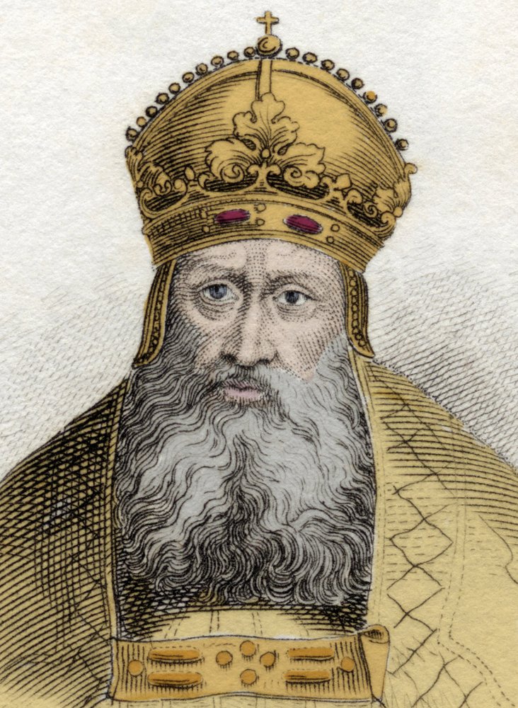 Retrato do Imperador Rodolfo de Habsburgo (1218-1291), Imperador Romano Alemão (Rodolfo I da Alemanha) de Unknown artist