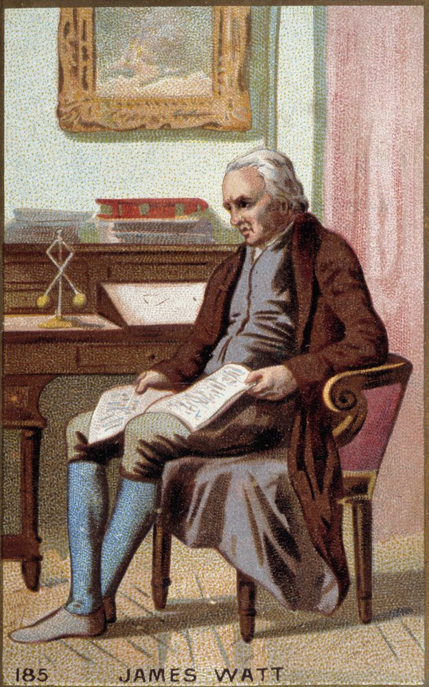 Retrato de James Watt (1736-1819), engenheiro britânico. de Unknown artist