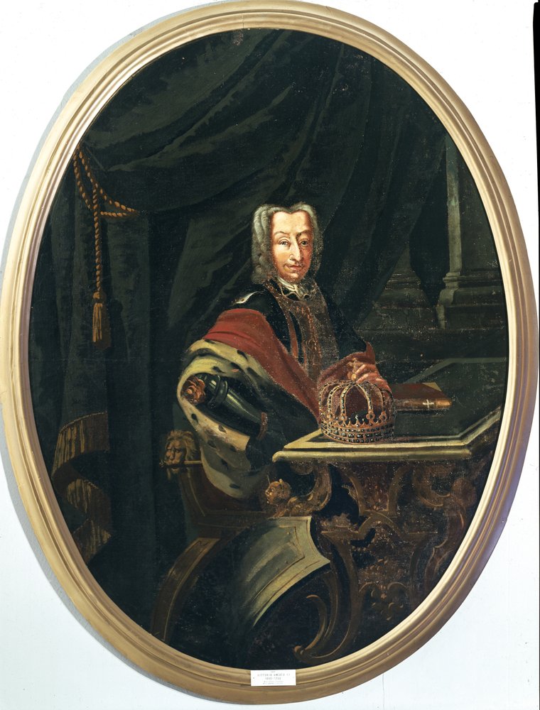 Retrato de Victor Emmanuel II de Saboia, último rei da Sardenha e primeiro rei de Itália (pintura a óleo) de Unknown artist