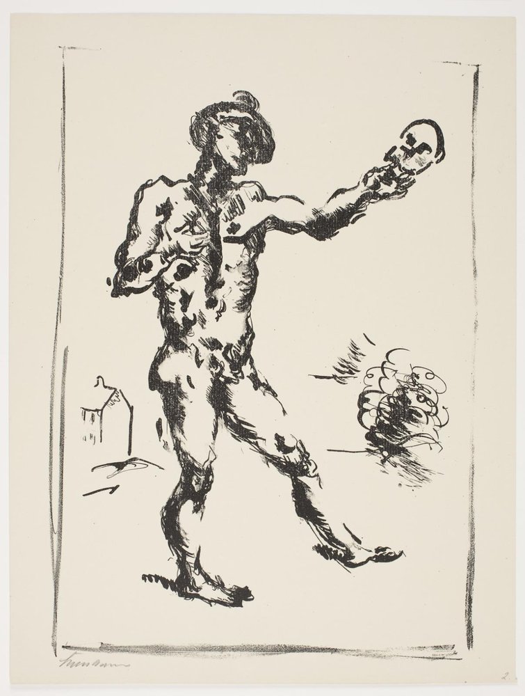 Folha de "Klingens Kunstnermappe No. 2" de Vilhelm Lundstrøm