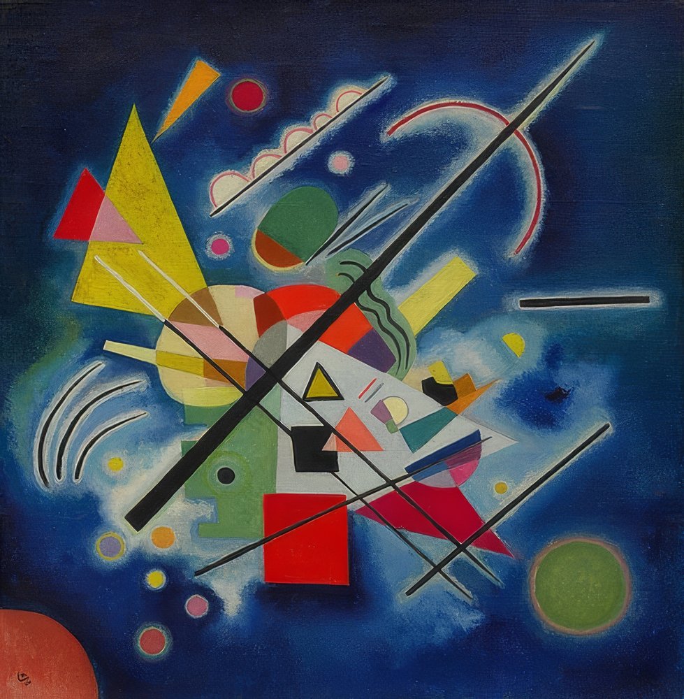Imagem azul. 1924 | Wassily Kandinsky | Impressão de arte