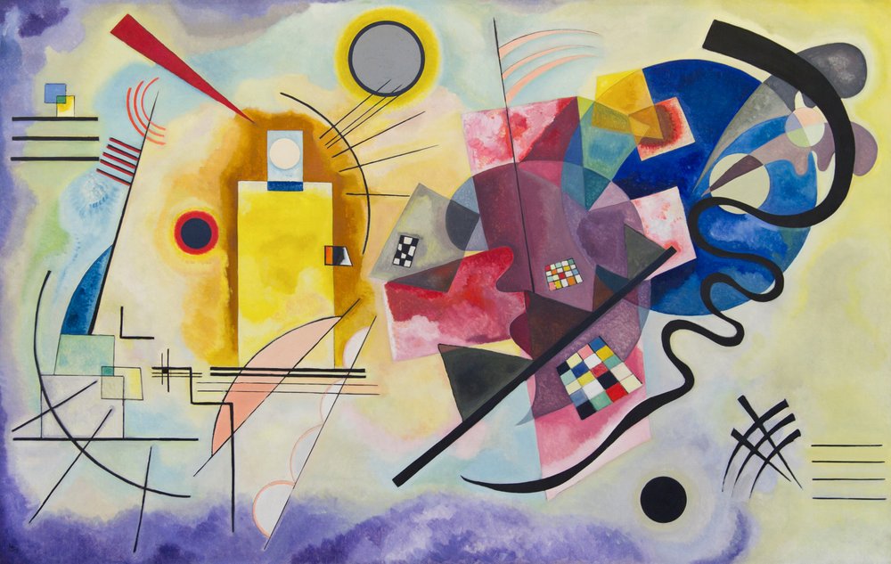 Amarelo-Vermelho-Azul de Wassily Kandinsky