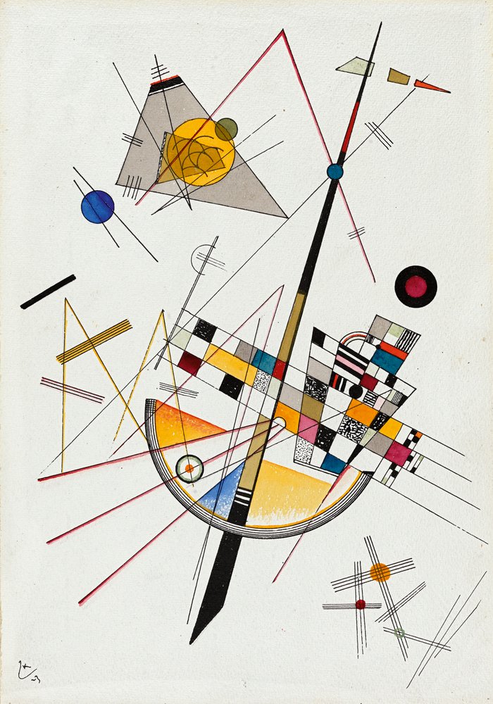 Tensão delicada n.º 85, 1923 de Wassily Kandinsky