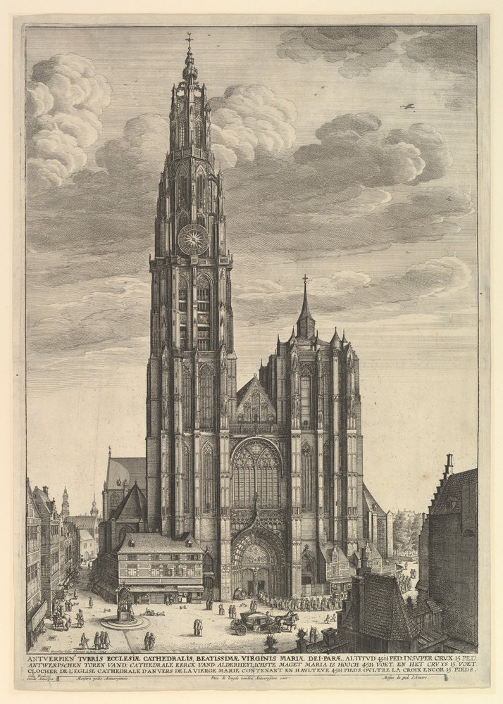 Catedral de Antuérpia Prospectvs Catedral de Tvrris, 1625-77. de Wenceslaus Hollar