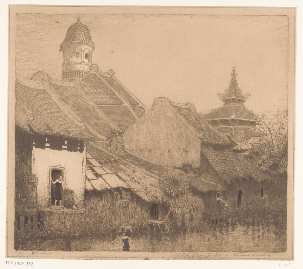 Casas junto à água em Semarang
No kampong, Semarang (título original) de Wijnand Otto Jan Nieuwenkamp (signed by artist)