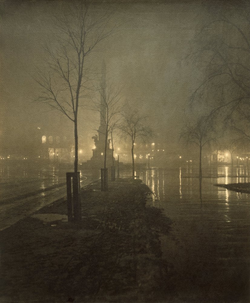 Uma noite molhada, Columbus Circle de William A. Fraser