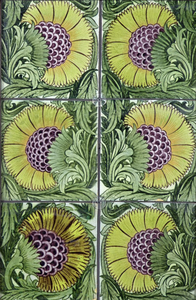 Painel de Telhas, 1872-81 (cerâmica) de William de Morgan