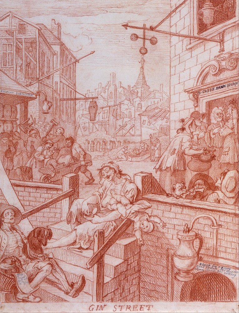 Gin Street de William Hogarth