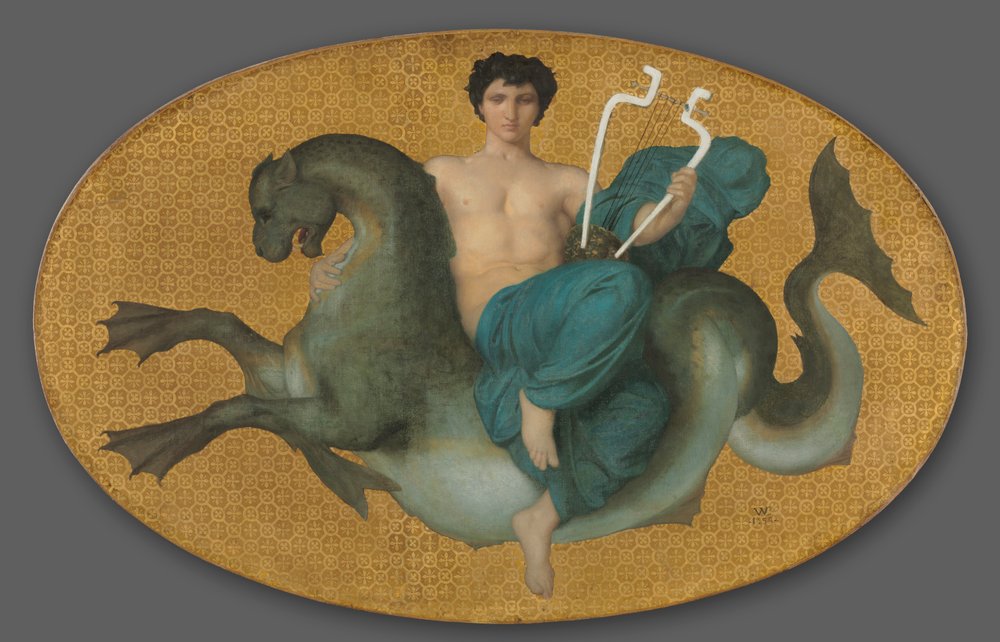 Árion num cavalo-marinho, 1855 de William-Adolphe Bouguereau