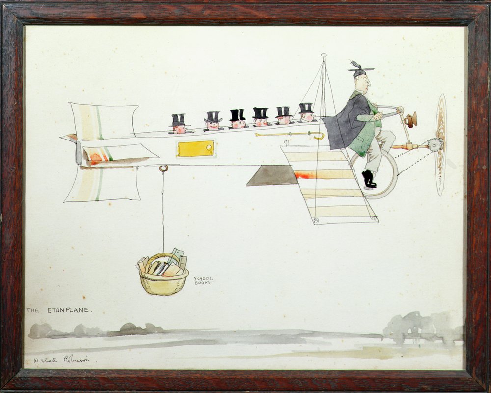 O avião de Eton de William Heath Robinson