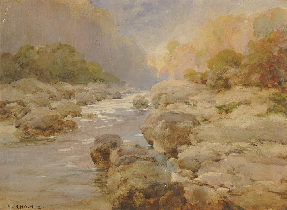 Unmodified Rock Creek, por volta de 1910. de William Henry Holmes