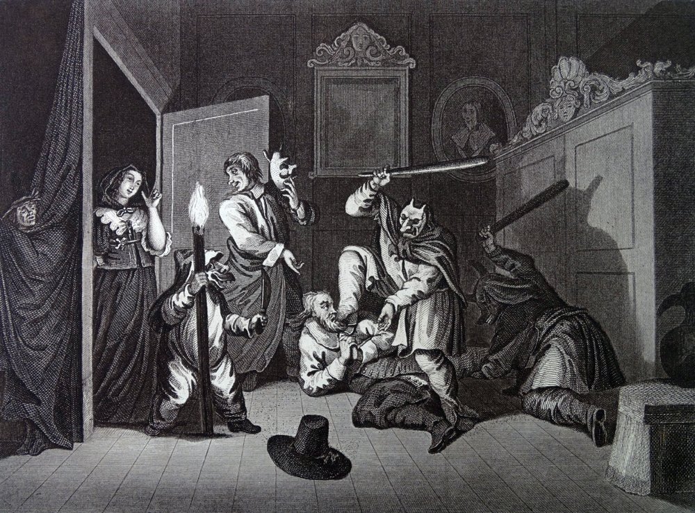 Frontispício de "Hudibras" de Samuel Butler de William Hogarth