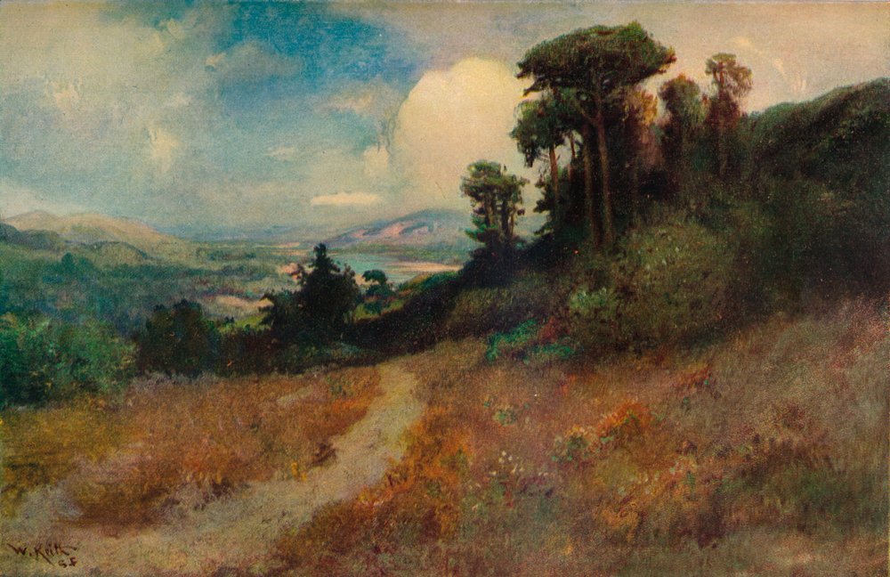 Perto da foz do rio Russian, Sonoma County, Califórnia, c1878 de William Keith