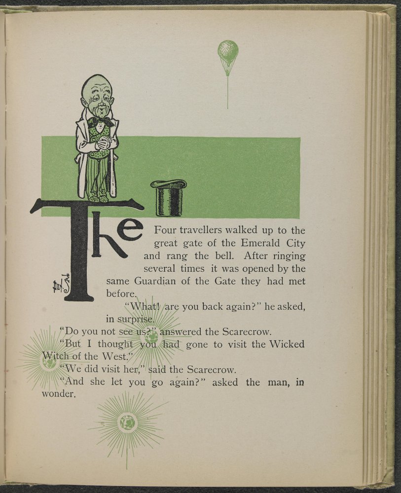 Ilustração de "O maravilhoso Feiticeiro de Oz" de Lyman Frank Baum de William Wallace Denslow