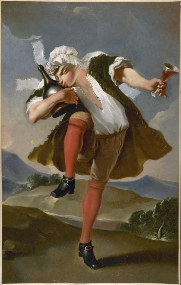 Francês: A la bonne bouteille. Letreiro de um comerciante de vinhos, Paris de anonymous