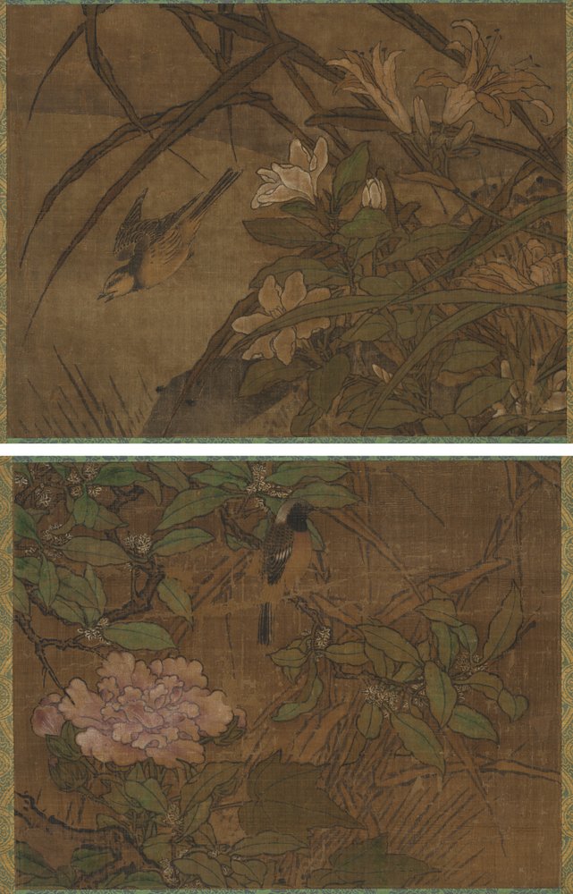 pássaros e flores de attributed to Sesshū Tōyō