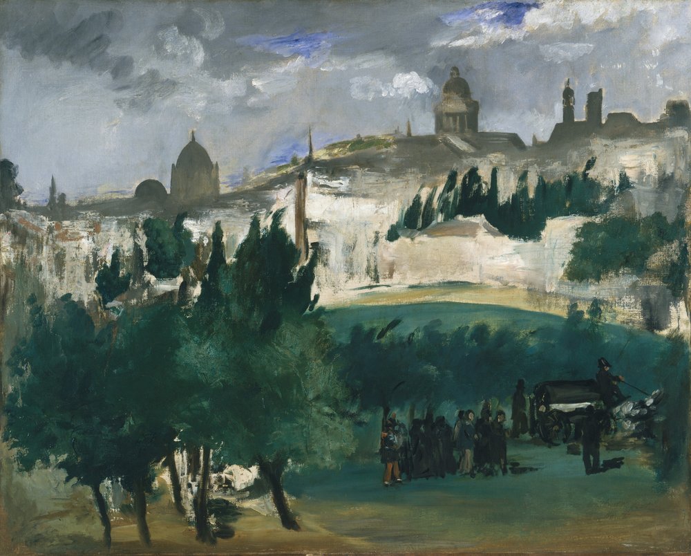O funeral, c. 1867 de Édouard Manet