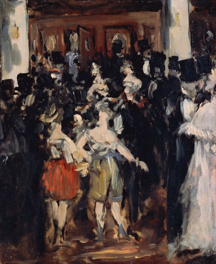 Baile de máscaras na ópera de Édouard Manet