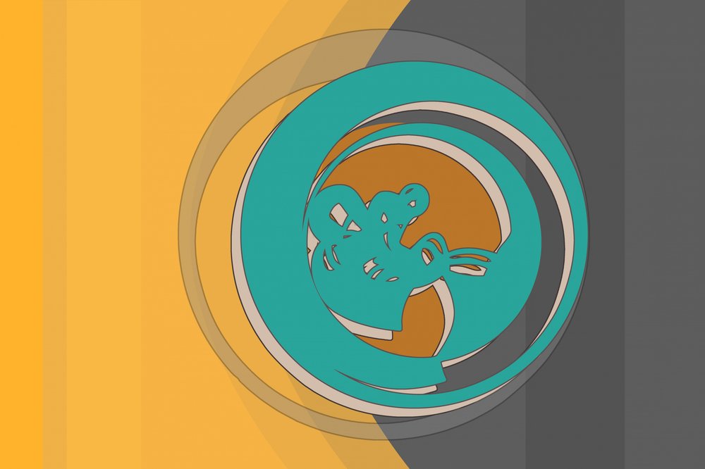 Redemoinho Dinâmico em Azul-petróleo de Alejandra Winkhaus