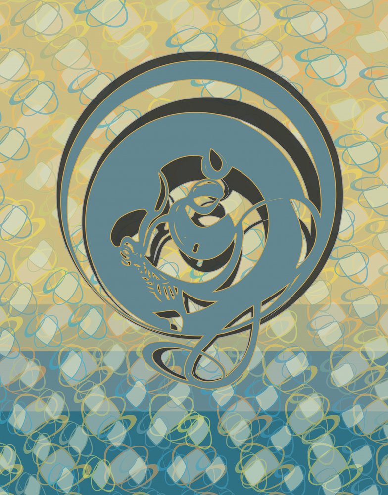 Elegante Dragão Azul de Alejandra Winkhaus