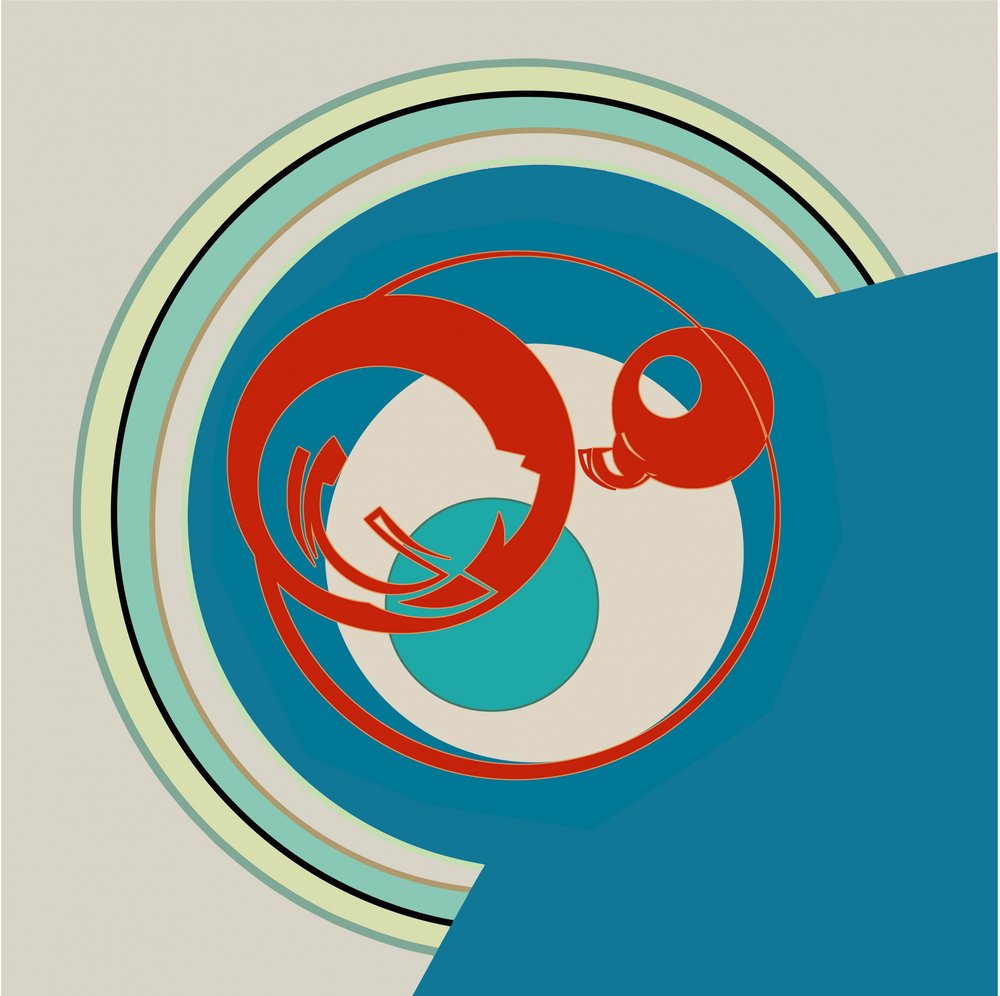 Espirais geométricas modernas de Alejandra Winkhaus