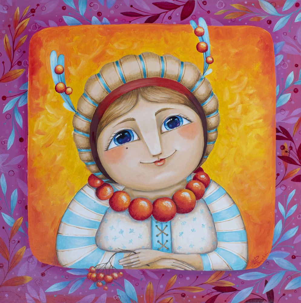 A Menina Feliz da Arte Popular de Aleksandra Paranchenko