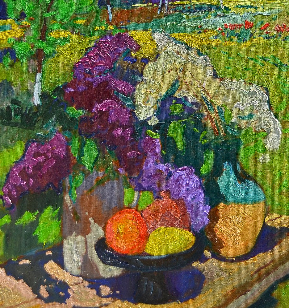 Lilases e Frutos Banhados pelo Sol de Alexander Shandor