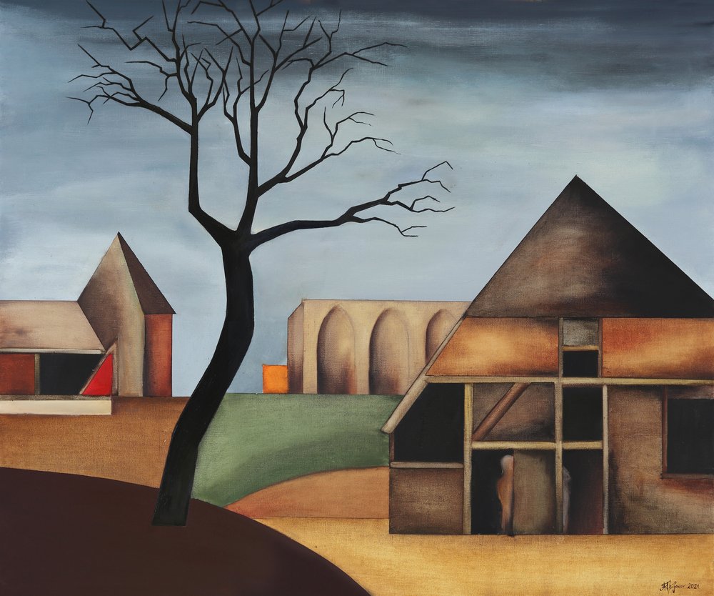 Paisagem rural geométrica de Alexander Trifonov