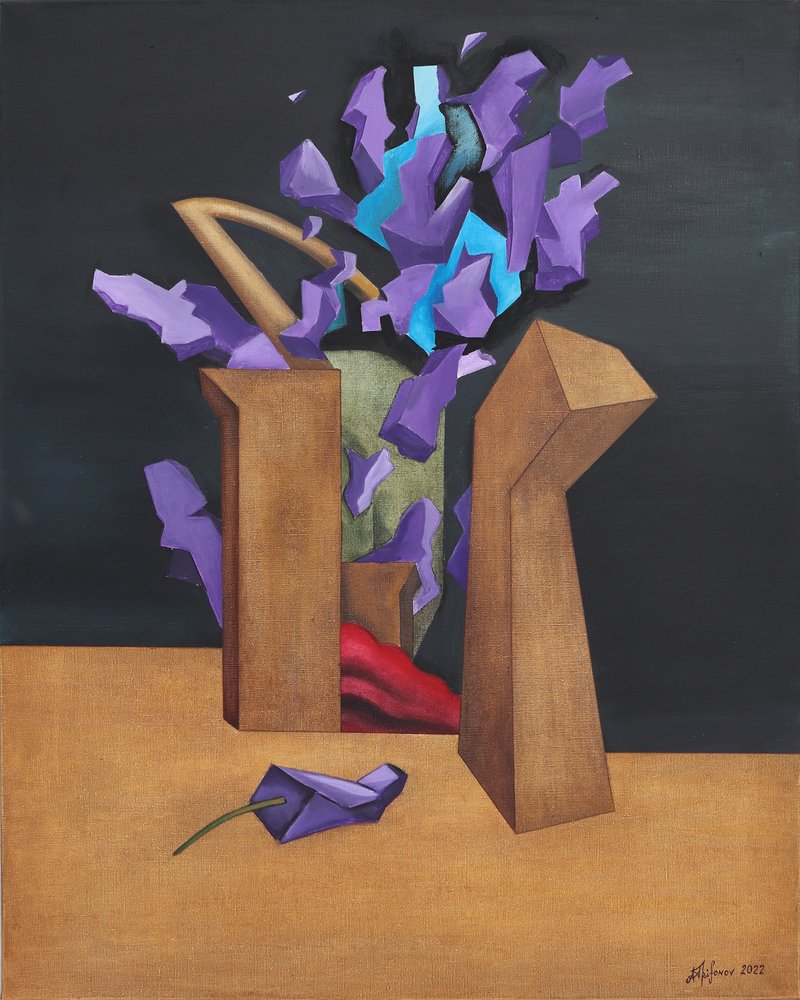 Explosão Geométrica Roxa de Alexander Trifonov