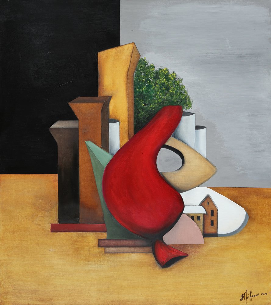 Cidade Geométrica Vermelha de Alexander Trifonov