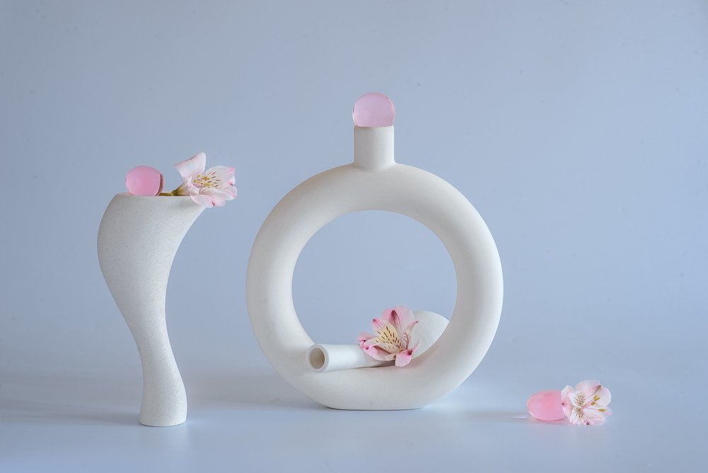 Natureza morta minimalista em rosa de Alice Sheng