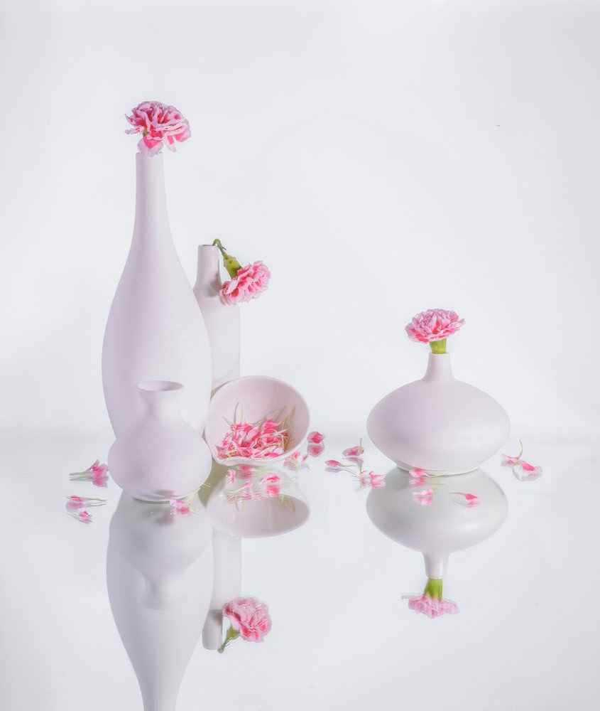 Vasos Rosa Sereno de Alice Sheng
