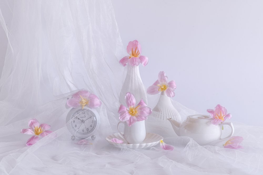 Tulipas rosa claro de Alice Sheng