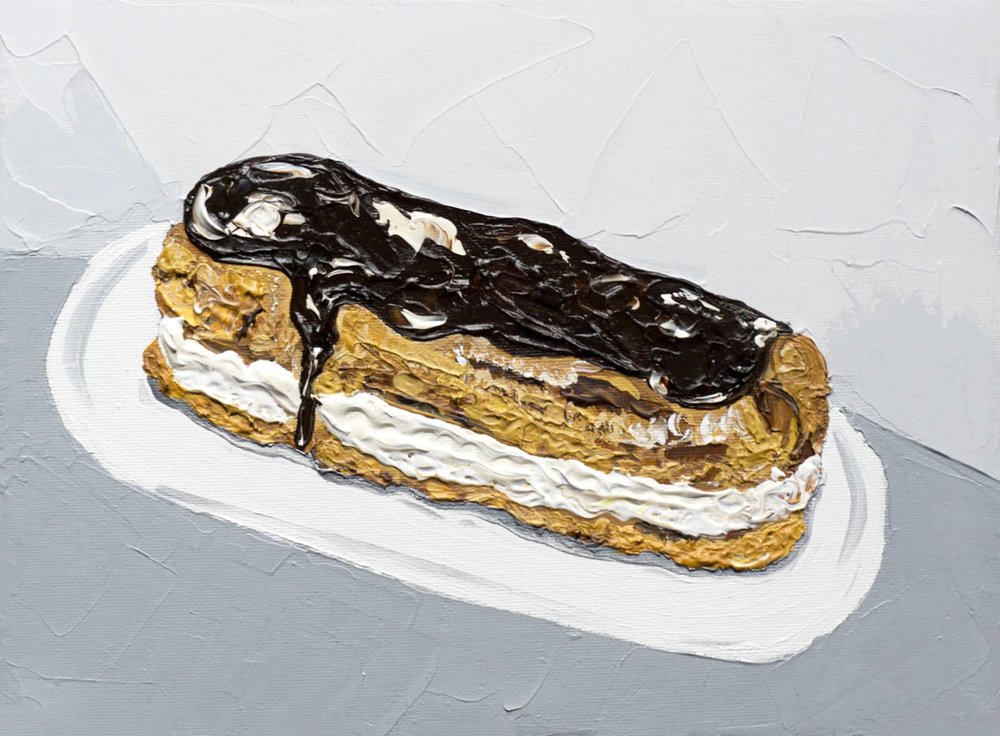 Pintura de um Éclair de Chocolate de Alice Straker