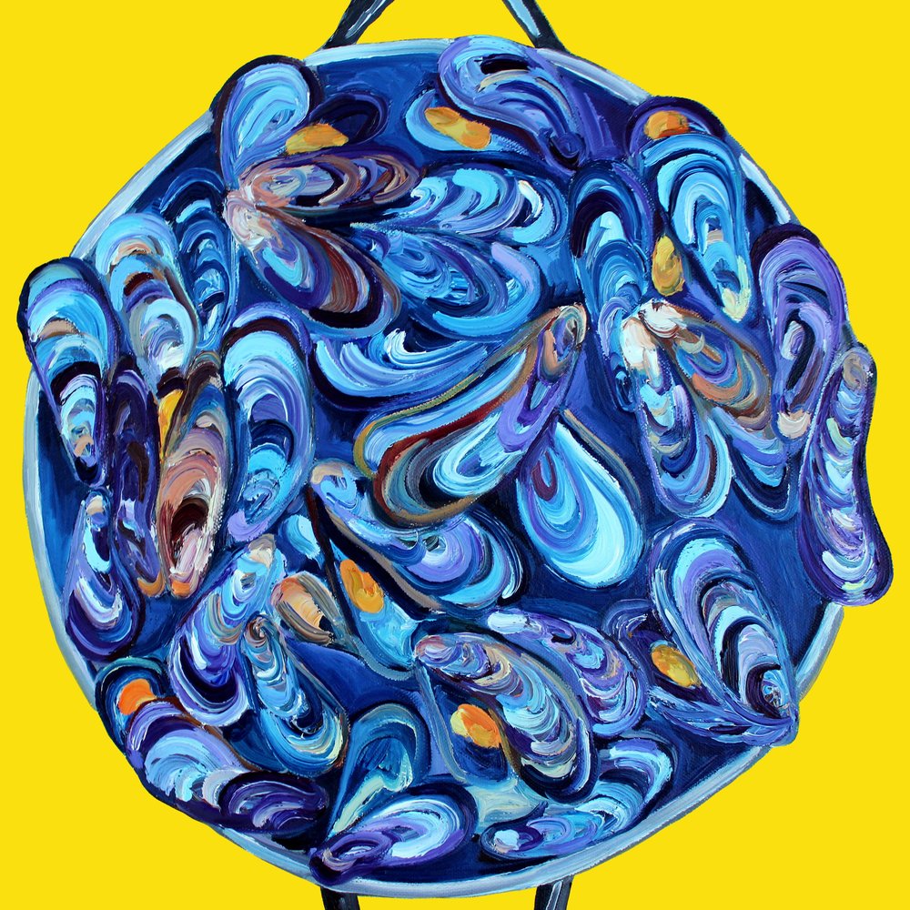 Mexilhões azuis vibrantes de Alice Straker