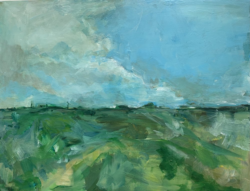 Campos verdes, céu azul de Alice White