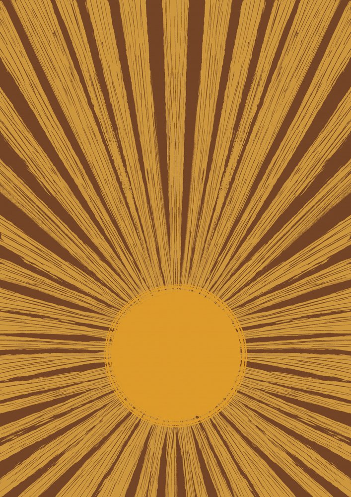 Sunburst Retro Quente de Aliya Putrus