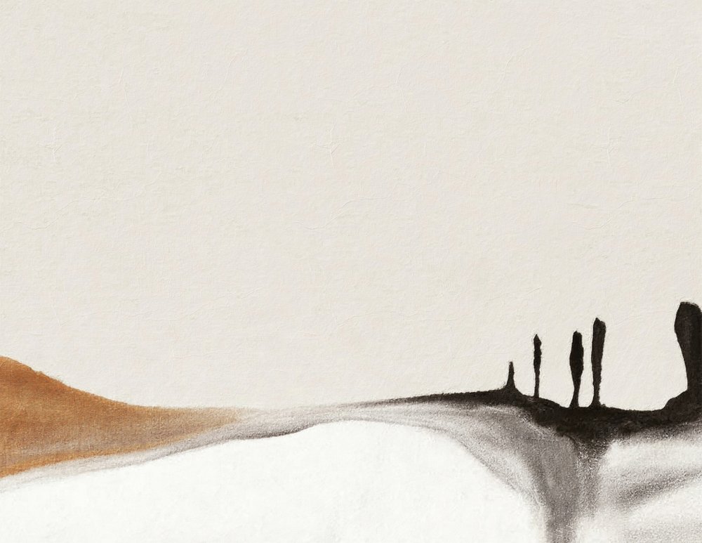 Formas abstratas do deserto de Alma