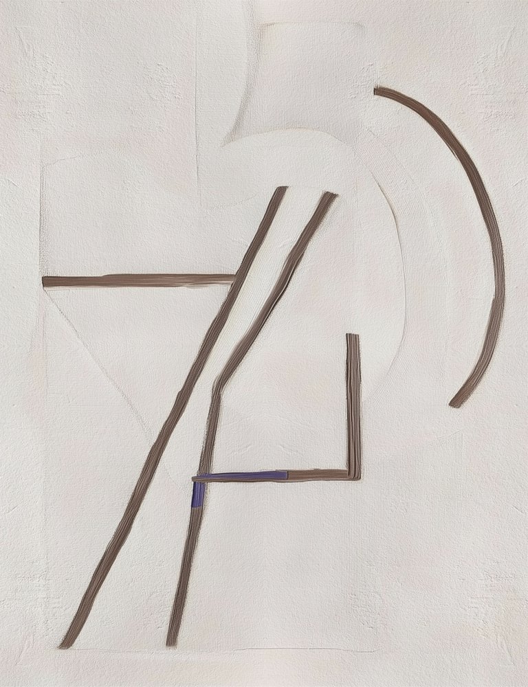 Composição geométrica abstrata de Alma