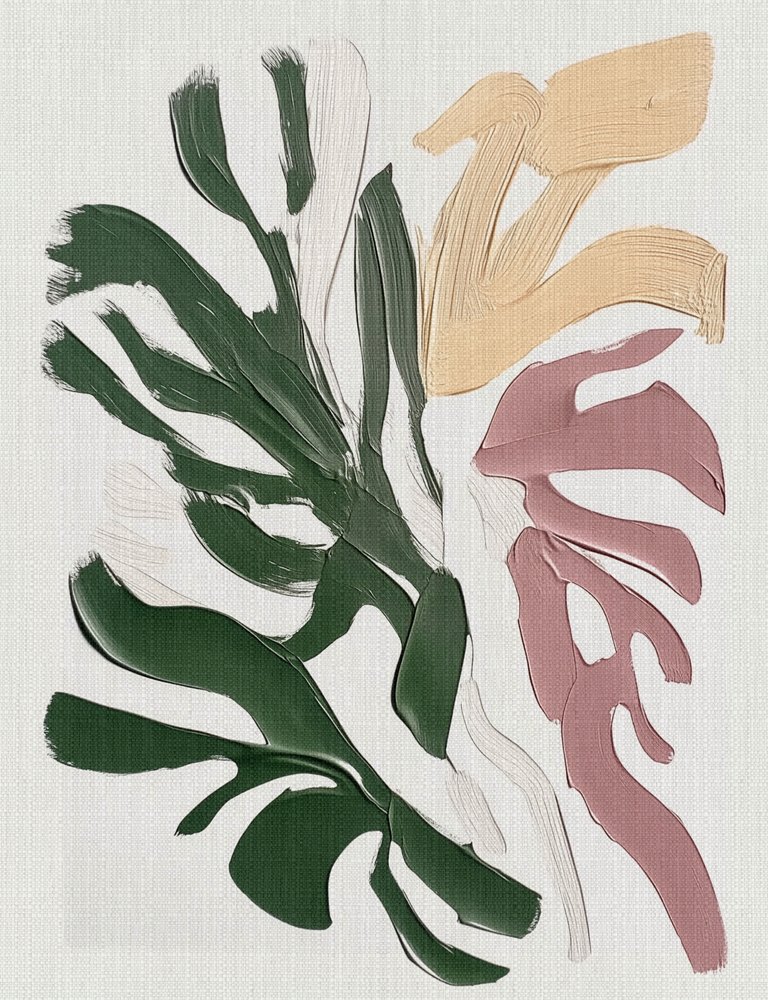 Folhas de Monstera em estilo abstrato de Alma