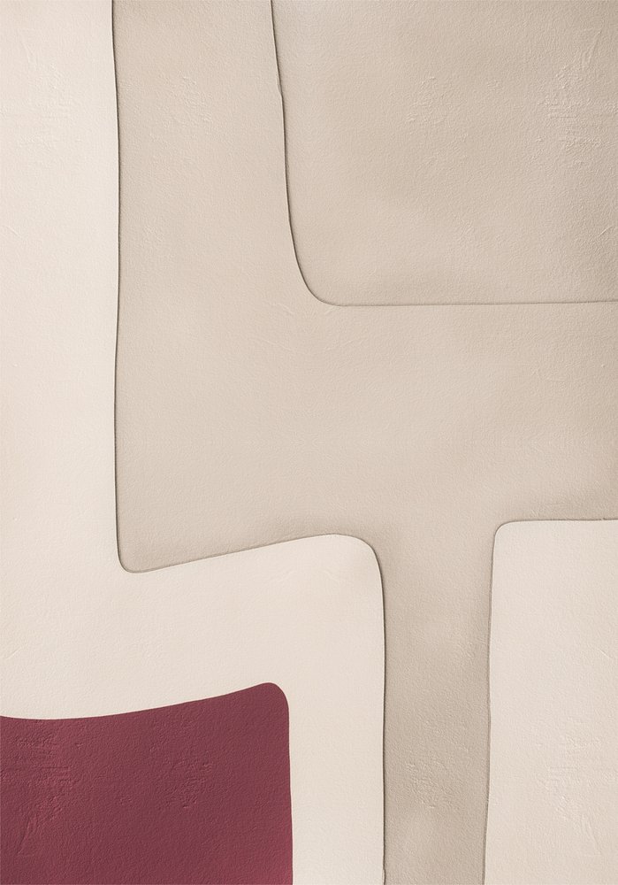 Formas abstratas com um toque rústico de Alma