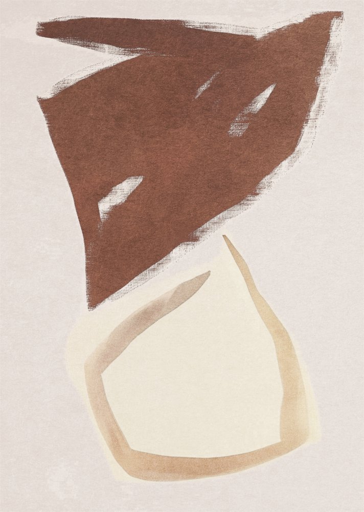 Formas abstratas com um toque rústico de Alma