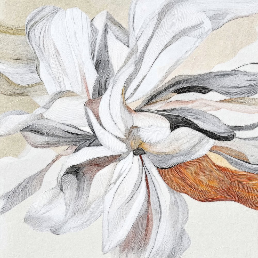 Flor elegante e esvoaçante de Alma