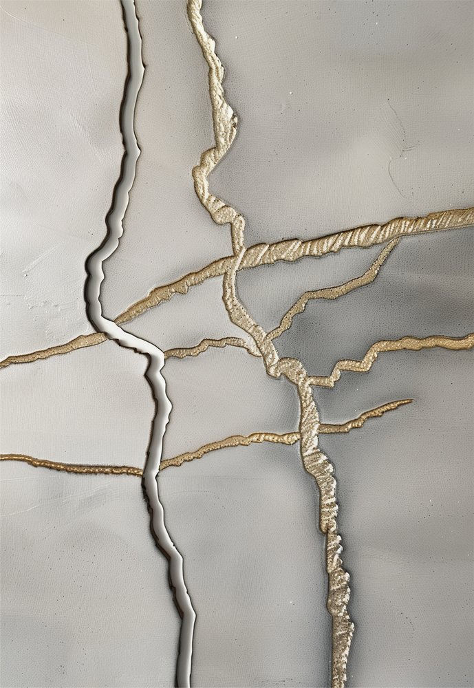 Textura de Fendas Douradas de Alma